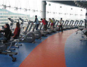 为什么健身房优选材料塑胶pvc运动地板？